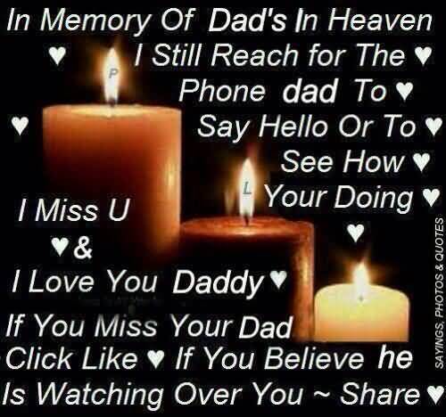 In Memory Of Dad Happy Anniversary In Heaven