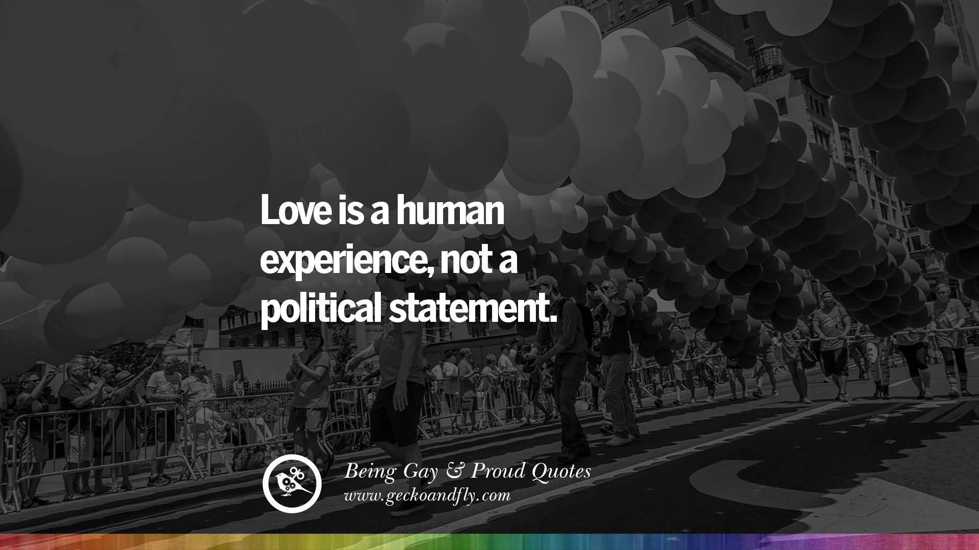Love Is A Human Gay Love Quotes
