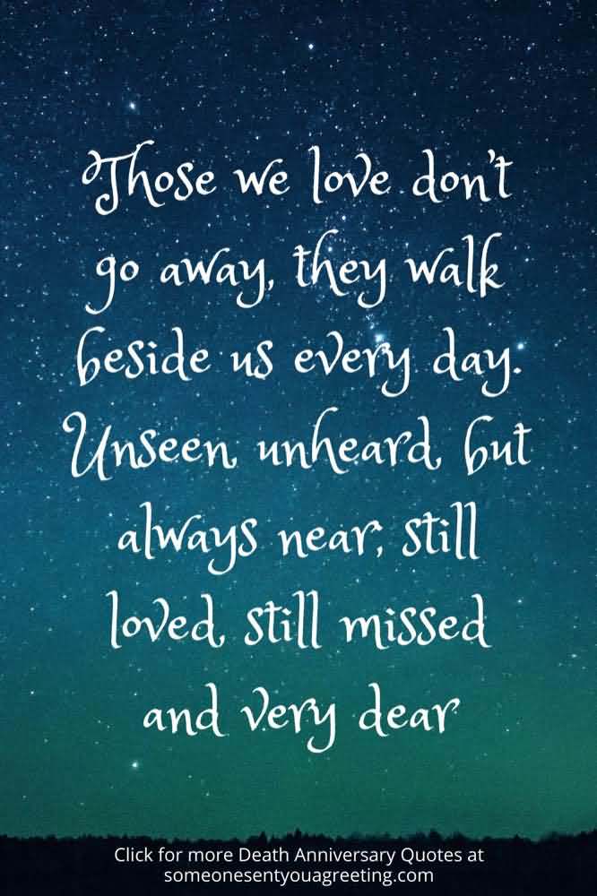 Those We Love Don't Happy Anniversary In Heaven