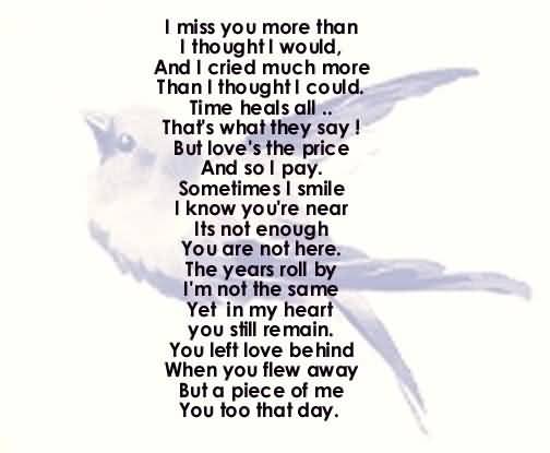 I Miss You More Than Best Friend Poems That Make You Cry