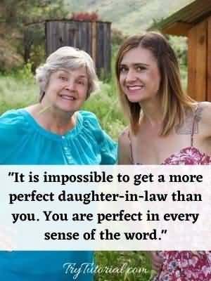 It Is Impossible To Get Daughter In Law Quotes
