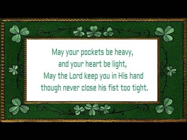 May Your Pockets Be Irish Birthday Wishes