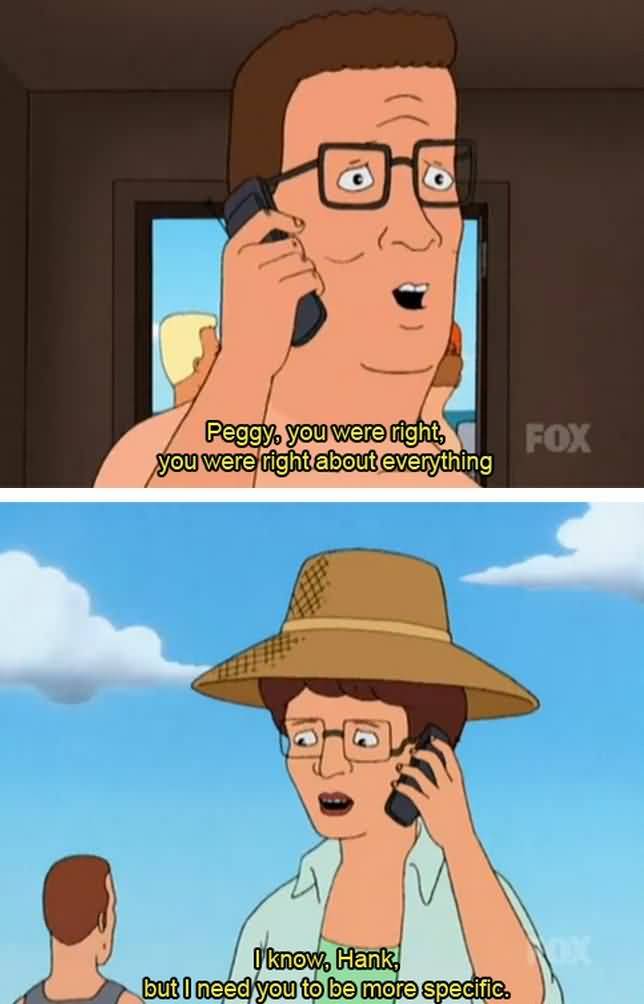 Peggy You Were Right King Of The Hill Quotes