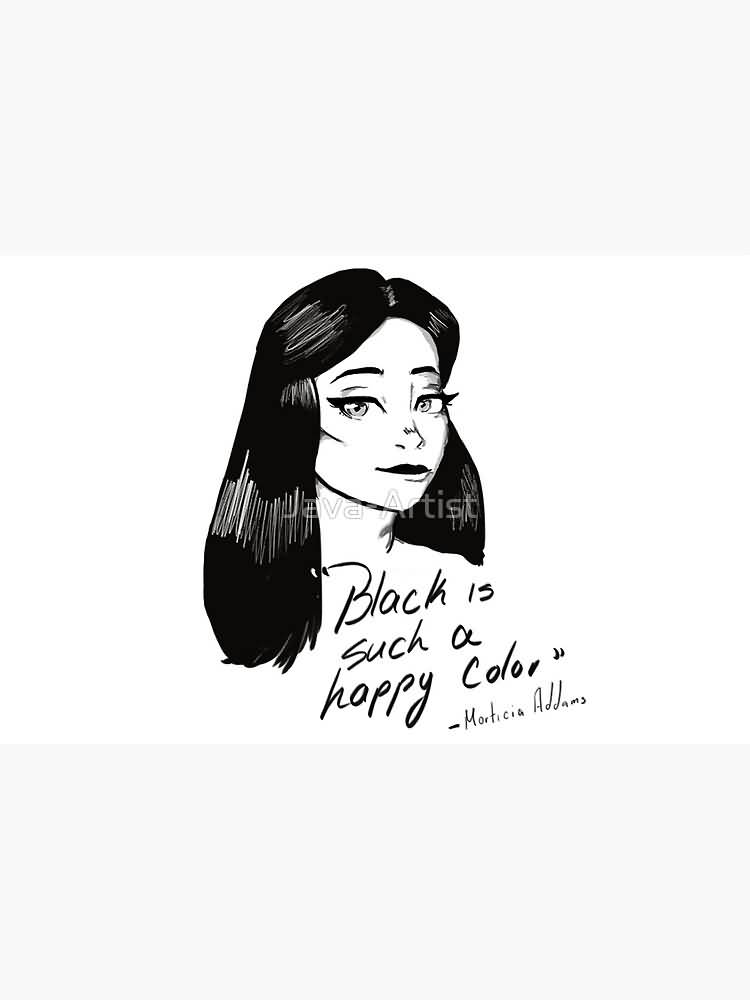 Black Is Such A Morticia Addams Quotes