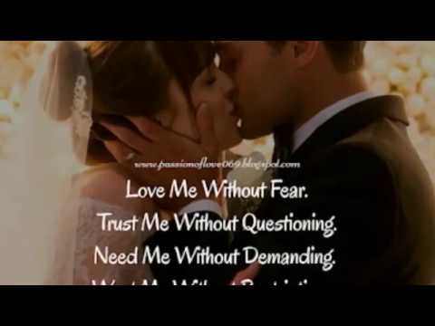 Love Me Without Fear Passionate Love Quotes