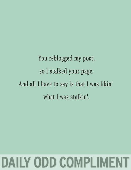You Reblogged My Post Stalker Quotes